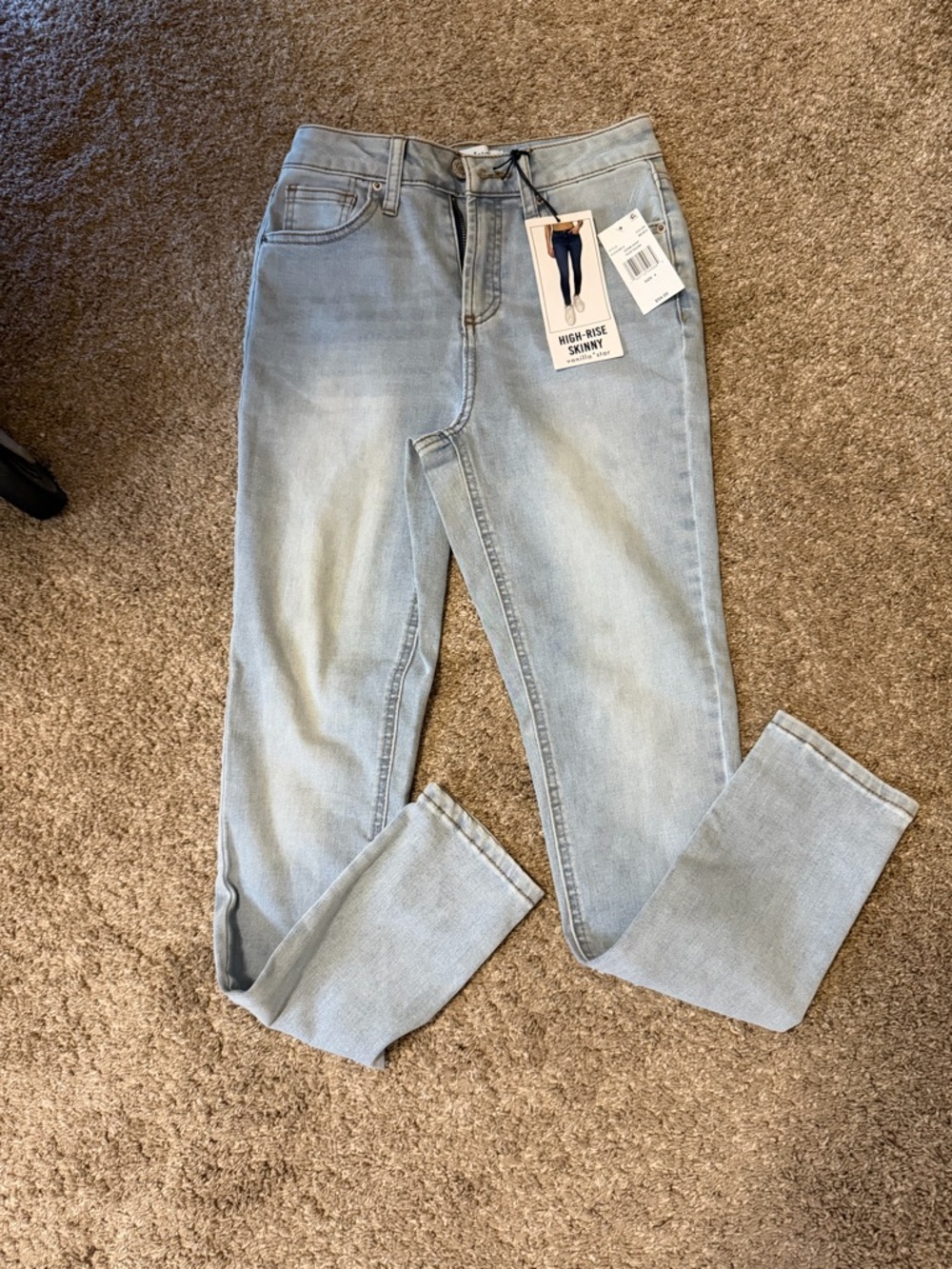 Vanilla Star Light Blue High-Rise Skinny Jeans